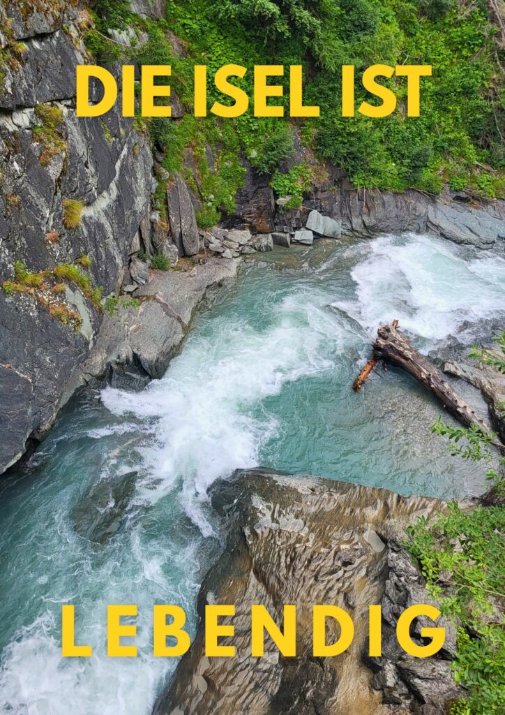 Bild zeigt einen Fluss von oben